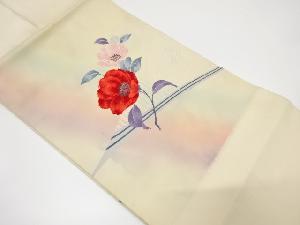 枝花模様織り出し名古屋帯